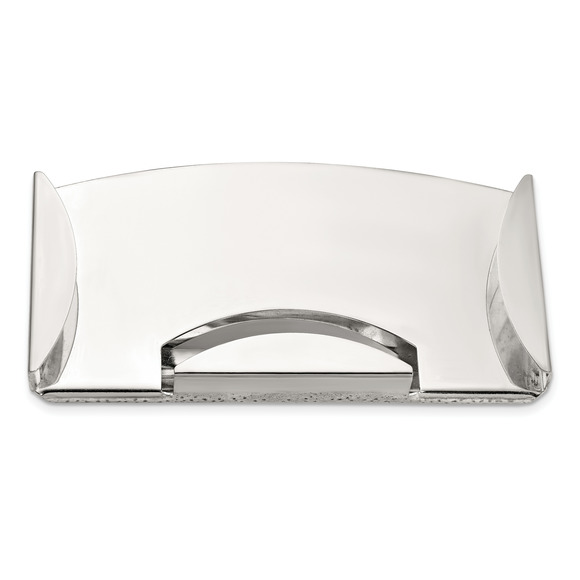 Gentleman's Gifts Silver-tone Men's Gifts Money Clip and Business Card Holder